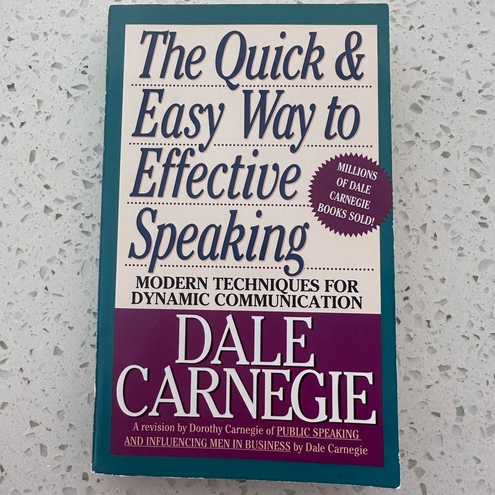 The Quick & Easy Way to Effective Speaking Book by Dale Carnegie